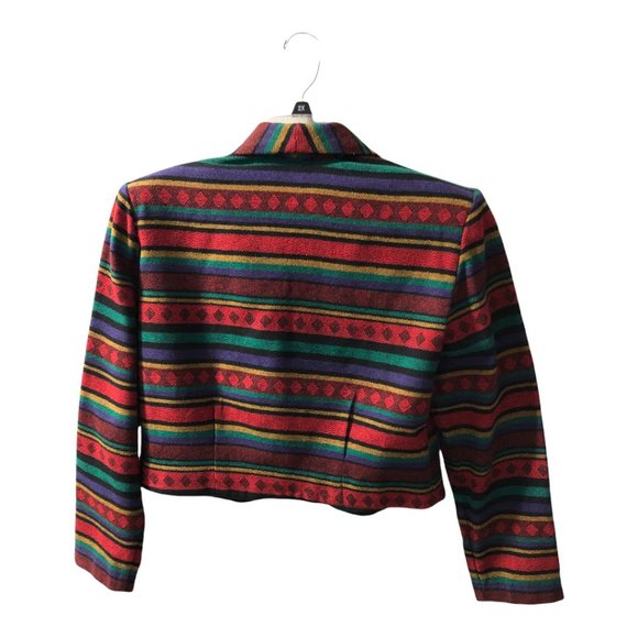 Vintage-USA Made-Bedford Fair-Short Wool Blend Blazer-Sz M - Picture 2 of 6